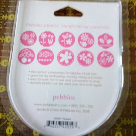 Pebbles Stencils - 10 Flowers & 10 Accents - Picture 5 of 6